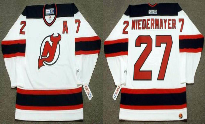 2019 Men New Jersey Devils 27 Niedermayer white style 2 CCM NHL jerseys